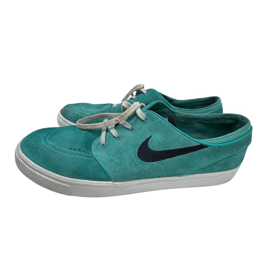 Nike SB Stefan Janoski Mens 13 Green Suede Zoom Air Skate Shoes